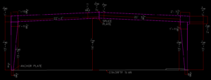 under ceiling beam to drawing survey